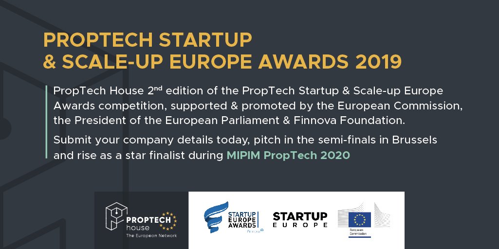 PropTech StartUp & Scale-Up Europe Awards 2019-20